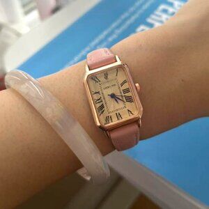 Women's Lucky Fox Pink Leather Watch